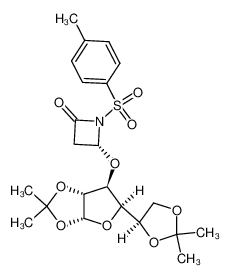 127558-53-6 (R)-4-(((3aR,5R,6S,6aR)-5-((R)-2,2-dimethyl-1,3-dioxolan-4-yl)-2,2-dimethyltetrahydrofuro[2,3-d][1,3]dioxol-6-yl)oxy)-1-tosylazetidin-2-one