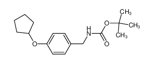 tert-butyl 4-(cyclopentyloxy)benzylcarbamate 1241911-15-8