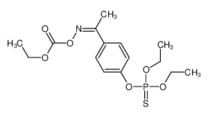 [(E)-1-(4-diethoxyphosphinothioyloxyphenyl)ethylideneamino] ethyl carbonate 22936-34-1