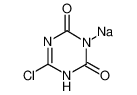 32998-00-8 structure, C3HClN3NaO2