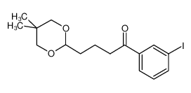 4-(5,5-二甲基-1,3-二恶烷-2-基)-1-(3-碘苯基)-1-丁酮