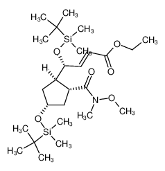 457100-57-1 ethyl (E)-(S)-4-(tert-butyldimethylsilyloxy)-[(1R,2R,4R)-4-(tert-butyl-dimethylsilyloxy)-2-(methoxymethylcarbamoyl)cyclopentyl]but-2-enoate