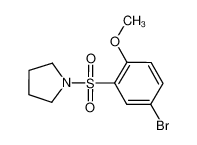 1-(5-bromo-2-methoxyphenyl)sulfonylpyrrolidine 691381-10-9