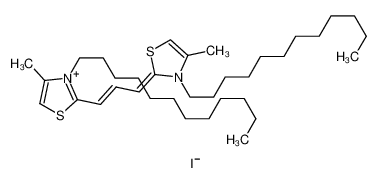 (2Z)-3-dodecyl-2-[(E)-3-(3-dodecyl-4-methyl-1,3-thiazol-3-ium-2-yl)prop-2-enylidene]-4-methyl-1,3-thiazole,iodide