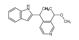 2-[1-[3-(1-methoxyethyl)pyridin-4-yl]ethyl]-1H-indole 38480-07-8