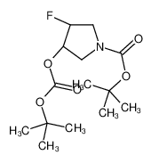 2-Methyl-2-propanyl (3R,4R)-3-fluoro-4-({[(2-methyl-2-propanyl)ox y]carbonyl}oxy)-1-pyrrolidinecarboxylate 1373503-73-1