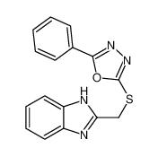 74822-64-3 2-(1H-benzimidazol-2-ylmethylsulfanyl)-5-phenyl-1,3,4-oxadiazole