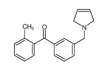 [3-(2,5-dihydropyrrol-1-ylmethyl)phenyl]-(2-methylphenyl)methanone 898789-59-8