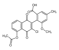 125187-15-7 structure, C21H15ClO7