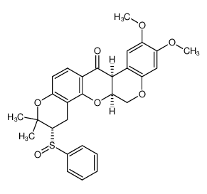 145455-05-6 spectrum, (6aS,12aS,5'S)-5'-phenylsulfinyl-4',5'-dihydrodeguelin