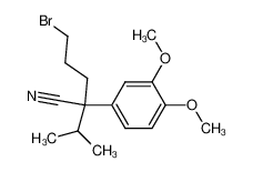 99329-52-9 spectrum, 5-bromo-2-(3,4-dimethoxyphenyl)-2-(methylethyl)pentanenitrile