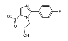 2-[2-(4-fluorophenyl)-5-nitroimidazol-1-yl]ethanol 4548-15-6