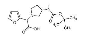 (3-Boc-氨基-1-吡咯烷)-呋喃-2-乙酸