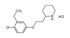 2-[2-(4-Chloro-3-ethylphenoxy)ethyl]piperidine hydrochloride 1220029-98-0