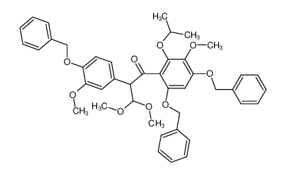 204591-46-8 spectrum, 2-(4-(benzyloxy)-3-methoxyphenyl)-1-(4,6-bis(benzyloxy)-2-isopropoxy-3-methoxyphenyl)-3,3-dimethoxypropan-1-one