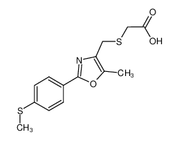 [({5-Methyl-2-[4-(methylthio)phenyl]-1,3-oxazol-4-yl}methyl)thio]acetic acid