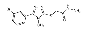 2-{[5-(3-Bromophenyl)-4-methyl-4H-1,2,4-triazol-3-yl]thio}acetohydrazide 697787-28-3