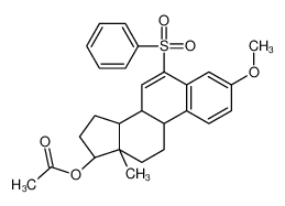 [(8R,9S,13S,14S,17R)-6-(benzenesulfonyl)-3-methoxy-13-methyl-8,9,11,12,14,15,16,17-octahydrocyclopenta[a]phenanthren-17-yl] acetate 153004-08-1