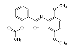 [2-[(2,5-dimethoxyphenyl)carbamoyl]phenyl] acetate 287194-30-3