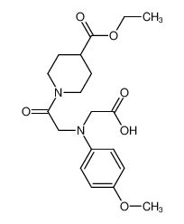 [{2-[4-(Ethoxycarbonyl)piperidin-1-yl]-2-oxoethyl}(4-methoxyphenyl)amino]acetic acid 1142205-71-7