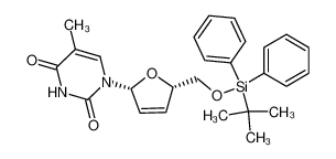 125440-17-7 1-[5-O-(tert-butyldiphenylsilyl)-2,3-dideoxy-β-D-glycero-pento-2-enofuranosyl]thymine