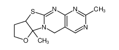 85196-67-4 spectrum, 2,6a-dimethyl-6a,8,9,9a-tetrahydro-5H-furo[2',3':4,5]thiazolo[3,2-a]pyrimido[4,5-d]pyrimidine