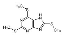 2,6,8-tris(methylsulfanyl)-7H-purine 39013-71-3