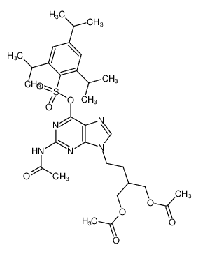 256945-19-4 9-[4-acetoxy-3-(acetoxymethyl)but-1-yl]-2-acetylamino-6-(2',4',6'-triisopropylbenzenesulfonyloxy)-9H-purine