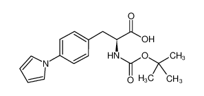 (2S)-2-[(2-methylpropan-2-yl)oxycarbonylamino]-3-(4-pyrrol-1-ylphenyl)propanoic acid 312619-46-8