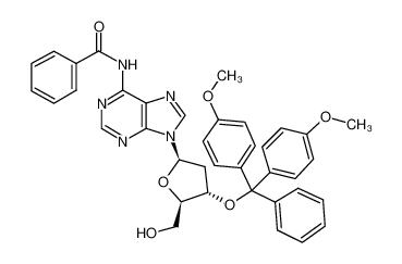 N-[9-[(2R,4S,5R)-4-[bis(4-methoxyphenyl)-phenylmethoxy]-5-(hydroxymethyl)oxolan-2-yl]purin-6-yl]benzamide 140712-79-4