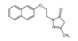 5-methyl-2-(2-naphthalen-2-yloxyethyl)-4H-pyrazol-3-one 59040-30-1