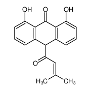 1,8-dihydroxy-10-(3-methylbut-2-enoyl)-10H-anthracen-9-one 116293-87-9