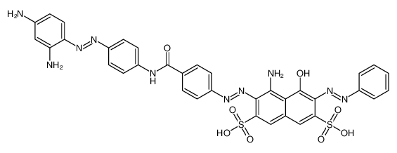 4-amino-3-[[4-[[[4-[(2,4-diaminophenyl)azo]phenyl]amino]carbonyl]phenyl]azo]-5-hydroxy-6-(phenylazo)naphthalene-2,7-disulphonic acid 37405-95-1