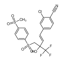 4-(3-chloro-4-cyanophenyl)-1-(p -methylsulphonylphenyl-sulphonyl)-2-trifluoromethylbut- trans -3-en-2-ol