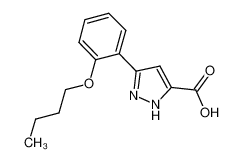 5-(2-Butoxy-phenyl)-2H-pyrazole-3-carboxylic acid 899710-38-4