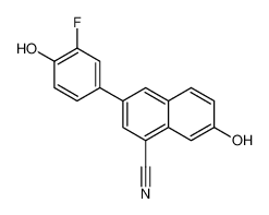 3-(3-fluoro-4-hydroxyphenyl)-7-hydroxynaphthalene-1-carbonitrile