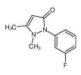 2-(3-fluorophenyl)-1,5-dimethylpyrazol-3-one 6286-80-2