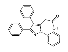 2-(2,4,5-triphenylpyrazol-3-yl)acetic acid 50270-33-2