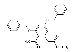 65857-78-5 spectrum, methyl 2-acetyl-3,5-bis(benzyloxy)phenylacetate