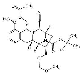 152500-60-2 (5R,7R,8S,10R,11R,11aS)-5-acetoxymethyl-13-tert-butoxycarbonyl-7-cyano-4-methoxy-10-methoxymethoxymethyl-5,7,8,9,10,11,11a,12-octahydro-8,11-iminoazepino(1,2-b)isoquinoline