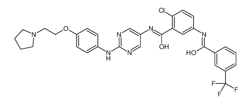 2-氯-N-(2-(4-(2-(吡咯烷-1-基)乙氧基)苯基氨基)嘧啶-5-基)-5-(3-(三氟甲基)苯酰胺)苯甲酰胺