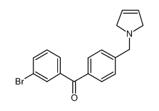 (3-bromophenyl)-[4-(2,5-dihydropyrrol-1-ylmethyl)phenyl]methanone 898763-99-0