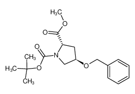 (2S,4r)-1-boc-4-苄氧基吡咯烷-2-二羧酸甲酯