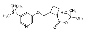 (2S)-2-({[5-(三甲基锡烷基)-3-吡啶基]氧基}甲基)-1-吖丁啶羧酸叔丁酯