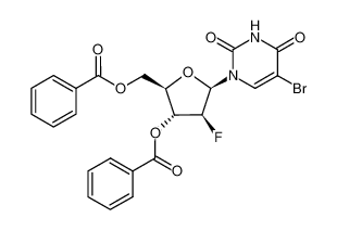 5-溴-1-(3,5-二-O-苯甲酰基-2-脱氧-2-氟-beta-D-阿拉伯呋喃糖基)-2,4(1H,3H)-嘧啶二酮