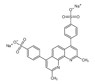 disodium,4-[2,9-dimethyl-7-(4-sulfonatophenyl)-1,10-phenanthrolin-4-yl]benzenesulfonate 40386-51-4