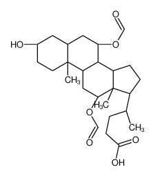 3a-Hydroxy-7a,12a-diformyloxy-5b-cholan-24-oic acid 64986-86-3