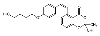 1243583-84-7 (Z)-2,2-dimethyl-5-(4-(pentyloxy)styryl)-4H-benzo[d][1,3]dioxin-4-one