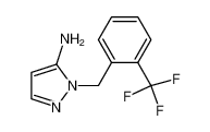 2-[[2-(trifluoromethyl)phenyl]methyl]pyrazol-3-amine 1015846-00-0