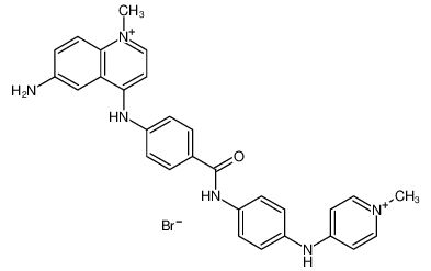 4-[(6-amino-1-methylquinolin-1-ium-4-yl)amino]-N-[4-[(1-methylpyridin-1-ium-4-yl)amino]phenyl]benzamide,dibromide 50308-94-6